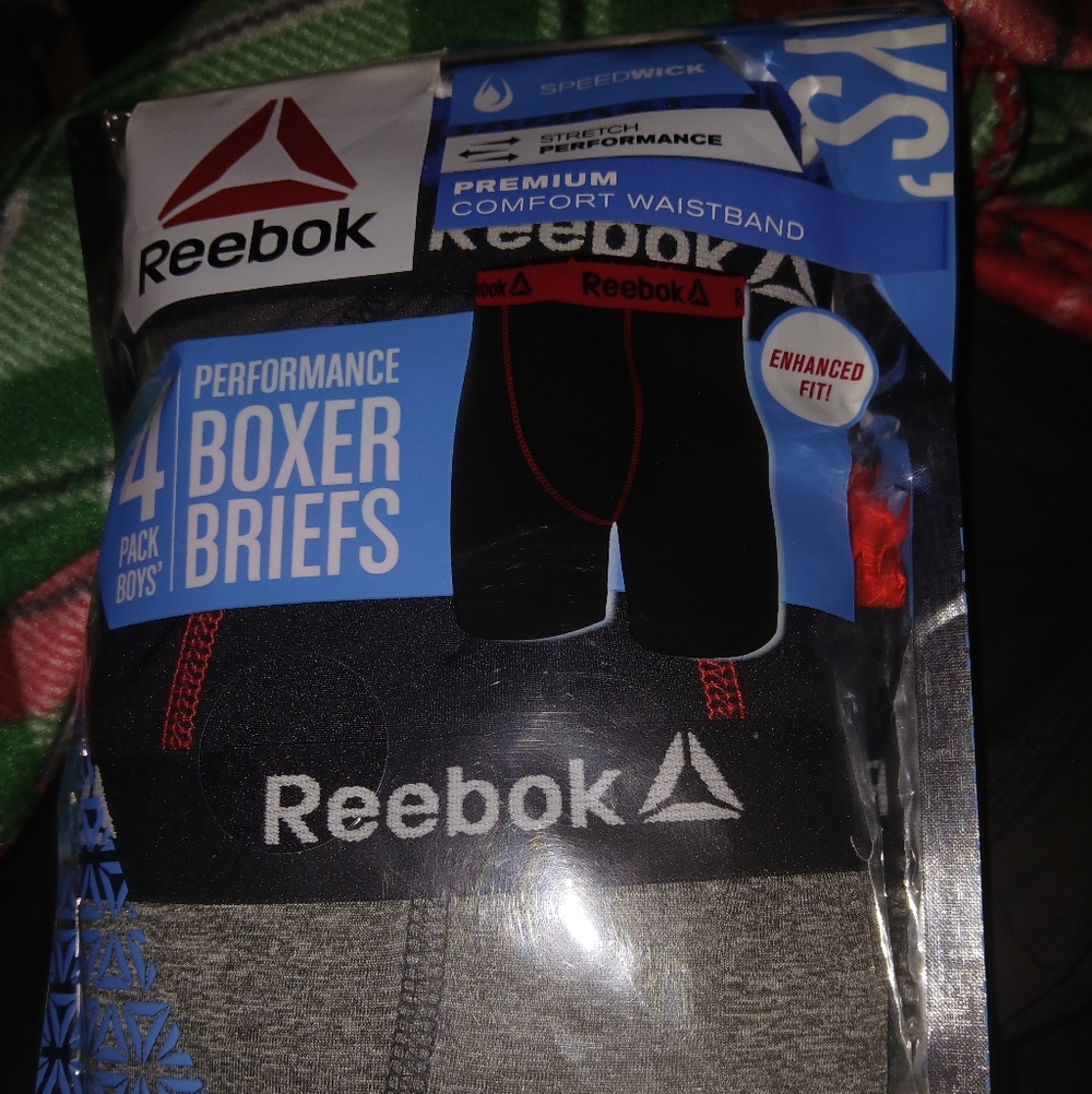 New Reebok Boys Size Large 4 Performance Boxer Briefs Pack - Picture 4 of 8